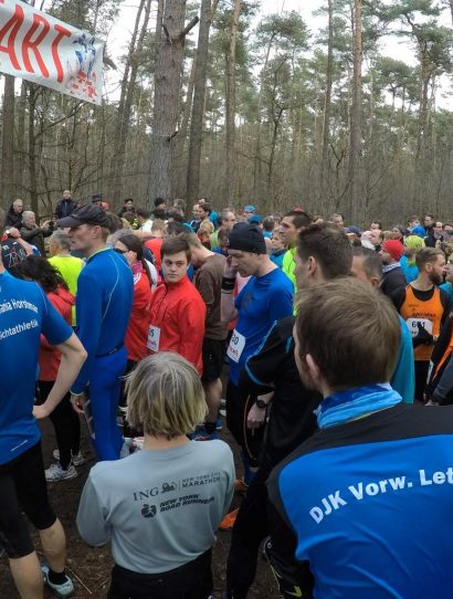 Starterfeld für den ca. 9 km-Lauf
